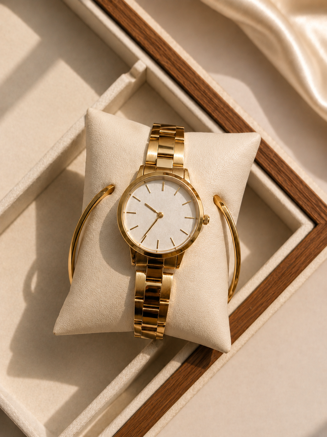 Aurevia Luxury 2-Piece Watch &amp; Jewellery Set